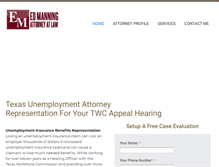 Tablet Screenshot of edmanningatlaw.com